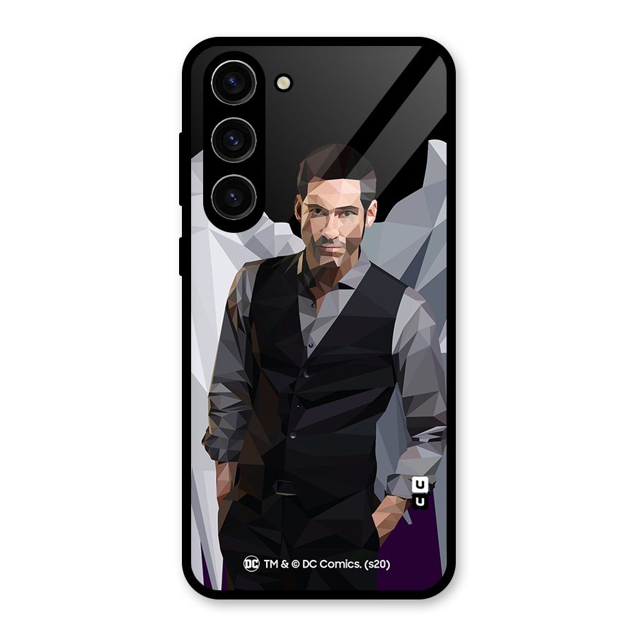 Lucifer Morningstar Art Abstract Glass Back Case for Galaxy S23 Plus