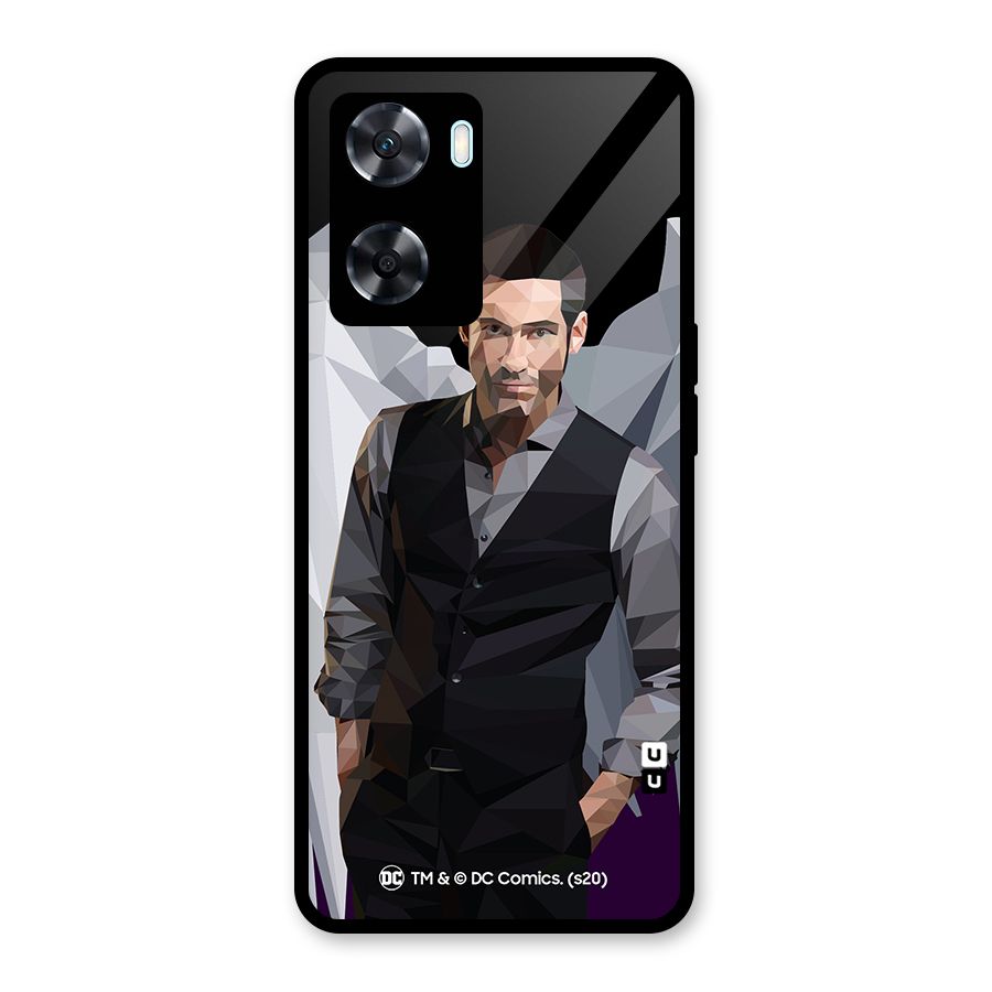Lucifer Morningstar Art Abstract Glass Back Case for Oppo A77