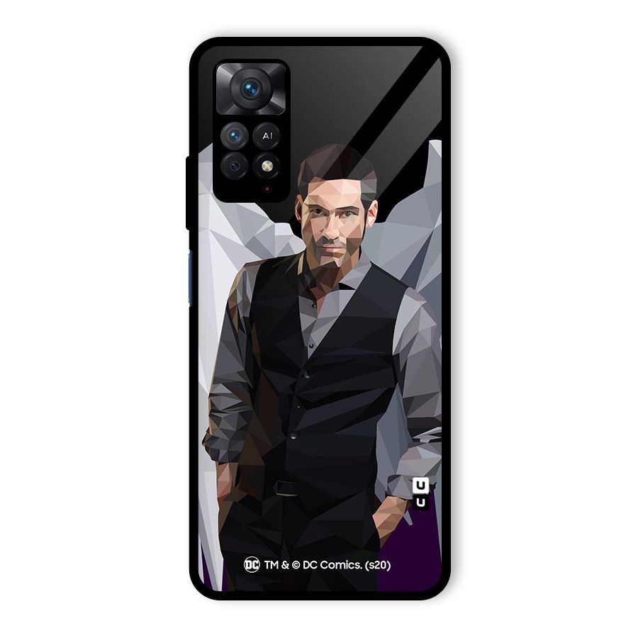 Lucifer Morningstar Art Abstract Glass Back Case for Redmi Note 11 Pro Plus 5G
