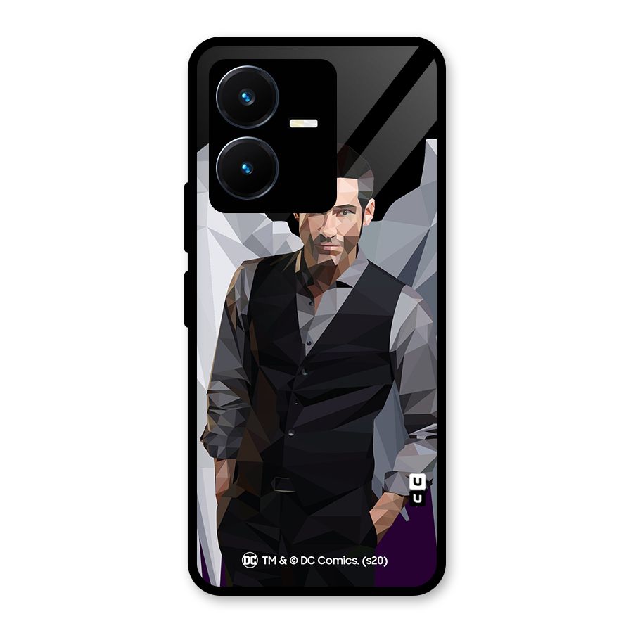 Lucifer Morningstar Art Abstract Glass Back Case for Vivo Y22