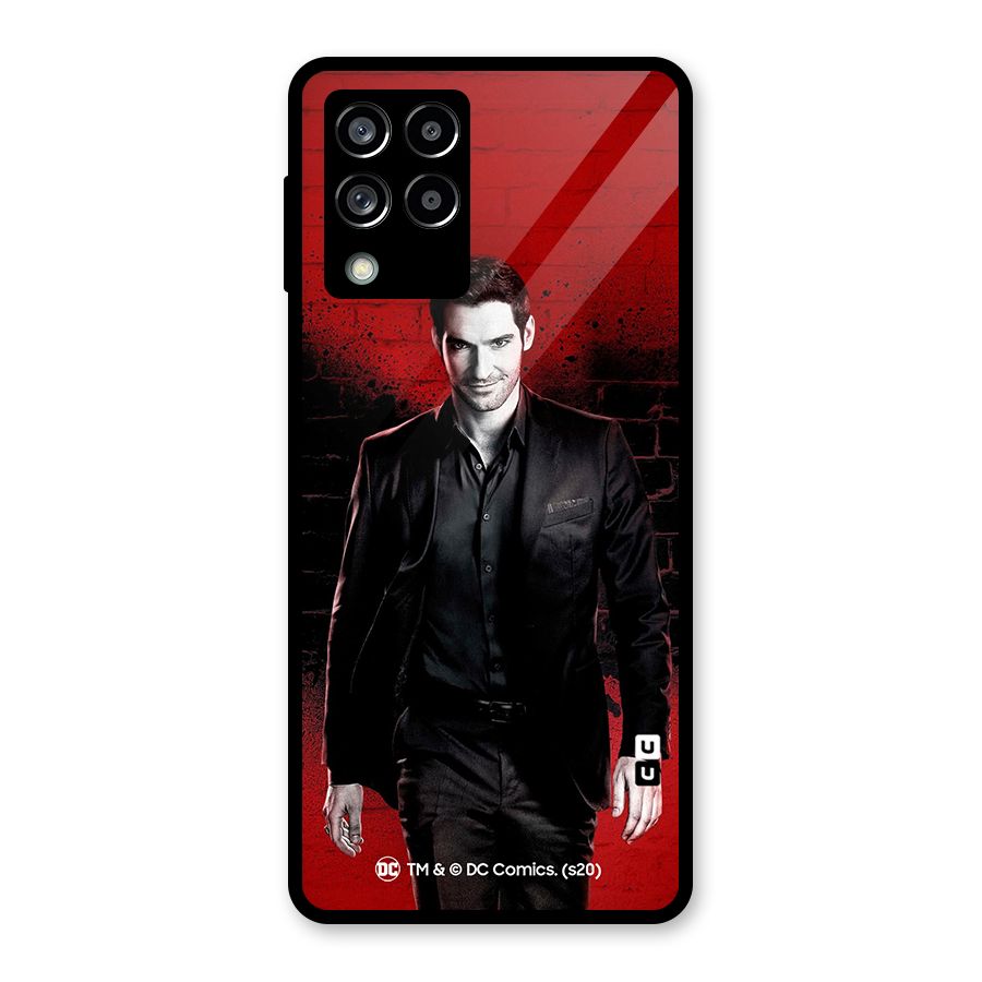 Lucifer Morningstar Wings Shadow Glass Back Case for Galaxy M53 5G