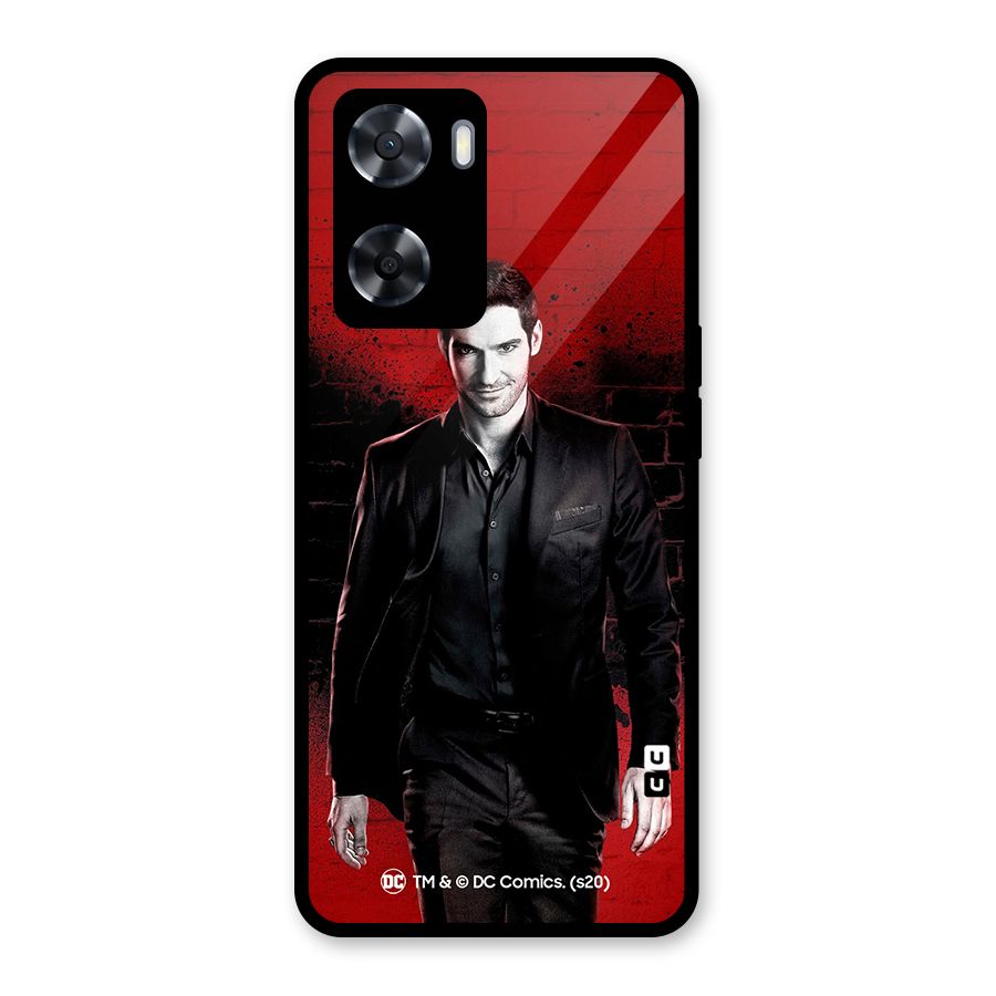 Lucifer Morningstar Wings Shadow Glass Back Case for Oppo A57 2022