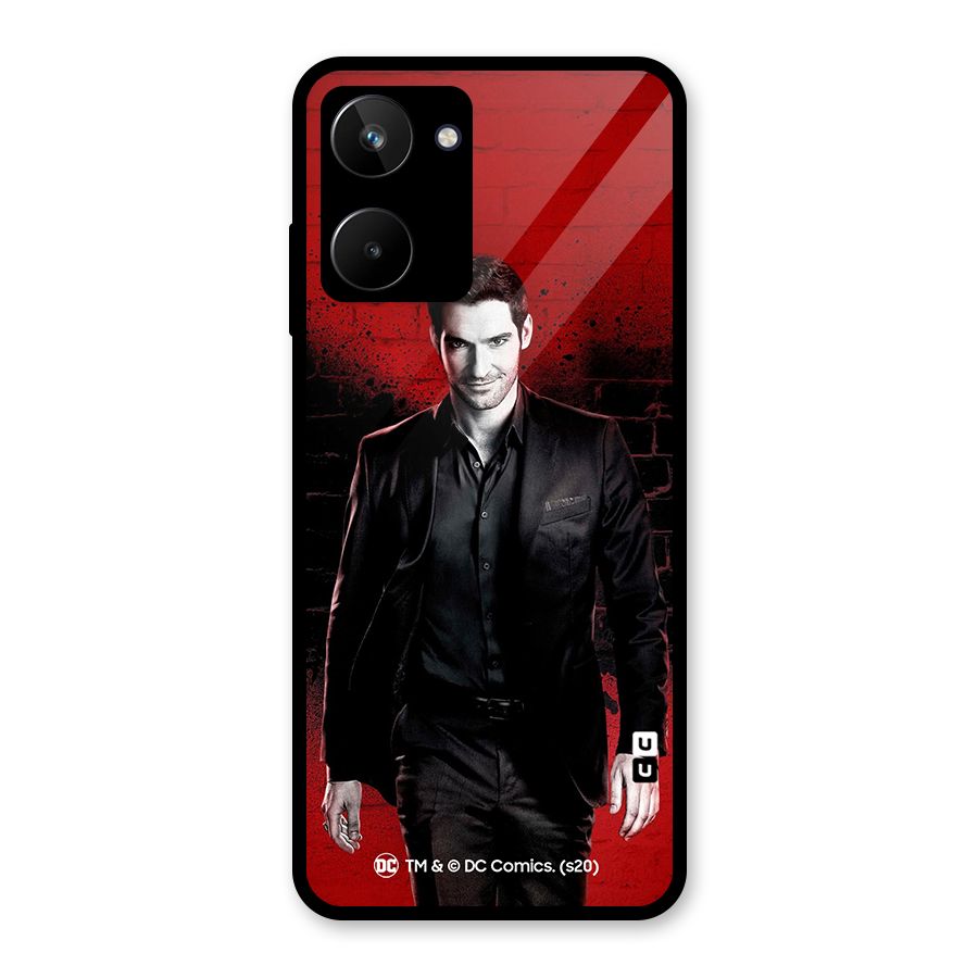 Lucifer Morningstar Wings Shadow Glass Back Case for Realme 10