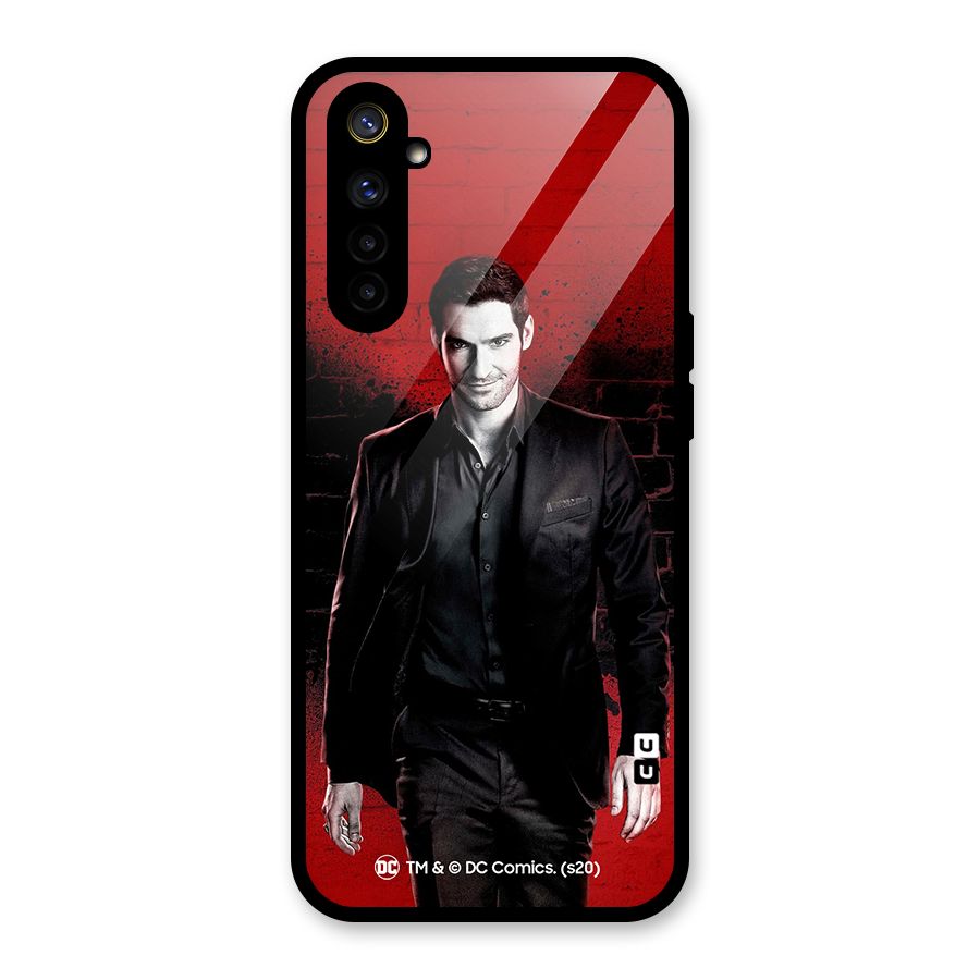 Lucifer Morningstar Wings Shadow Glass Back Case for Realme 6i