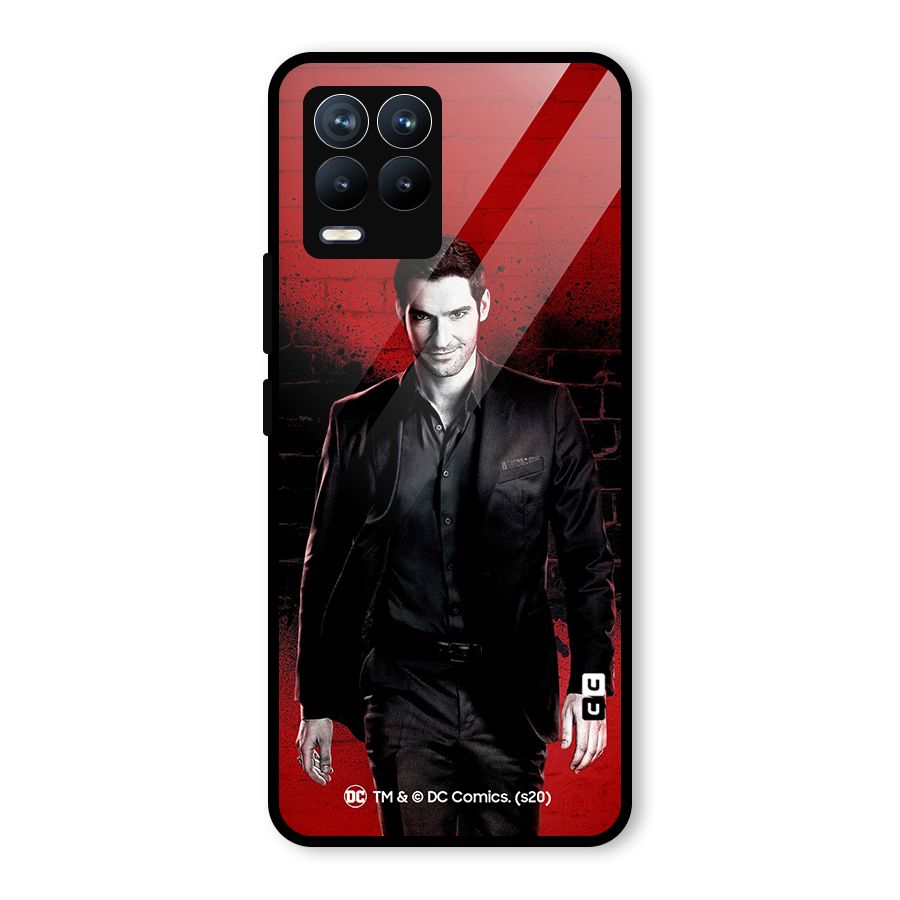 Lucifer Morningstar Wings Shadow Glass Back Case for Realme 8