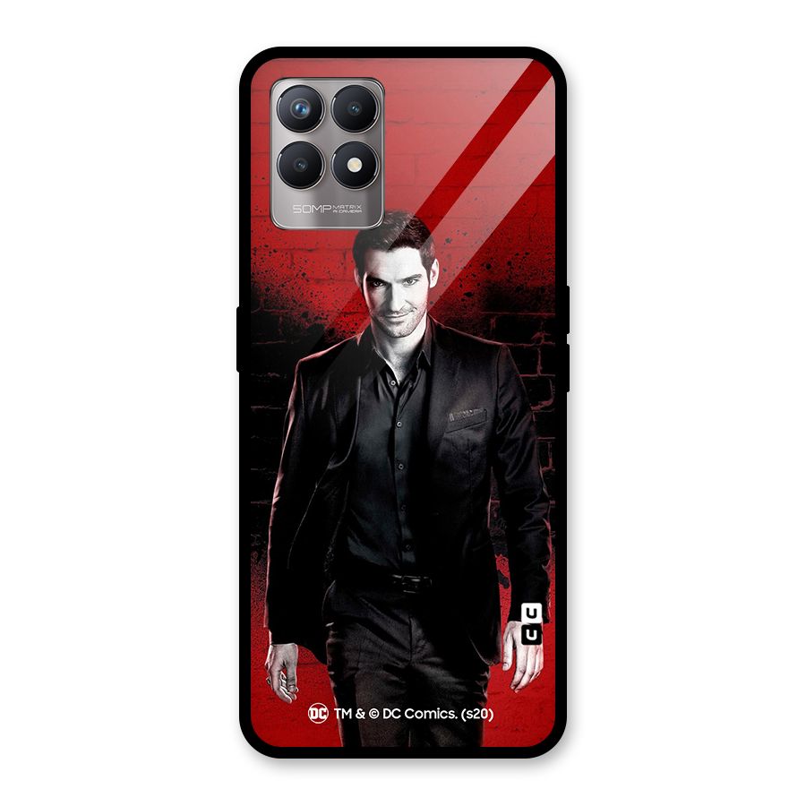 Lucifer Morningstar Wings Shadow Glass Back Case for Realme Narzo 50