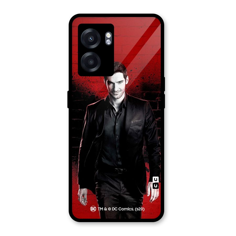 Lucifer Morningstar Wings Shadow Glass Back Case for Realme Narzo 50 5G