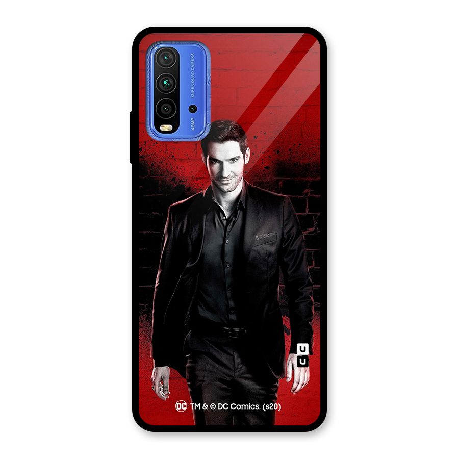 Lucifer Morningstar Wings Shadow Glass Back Case for Redmi 9 Power