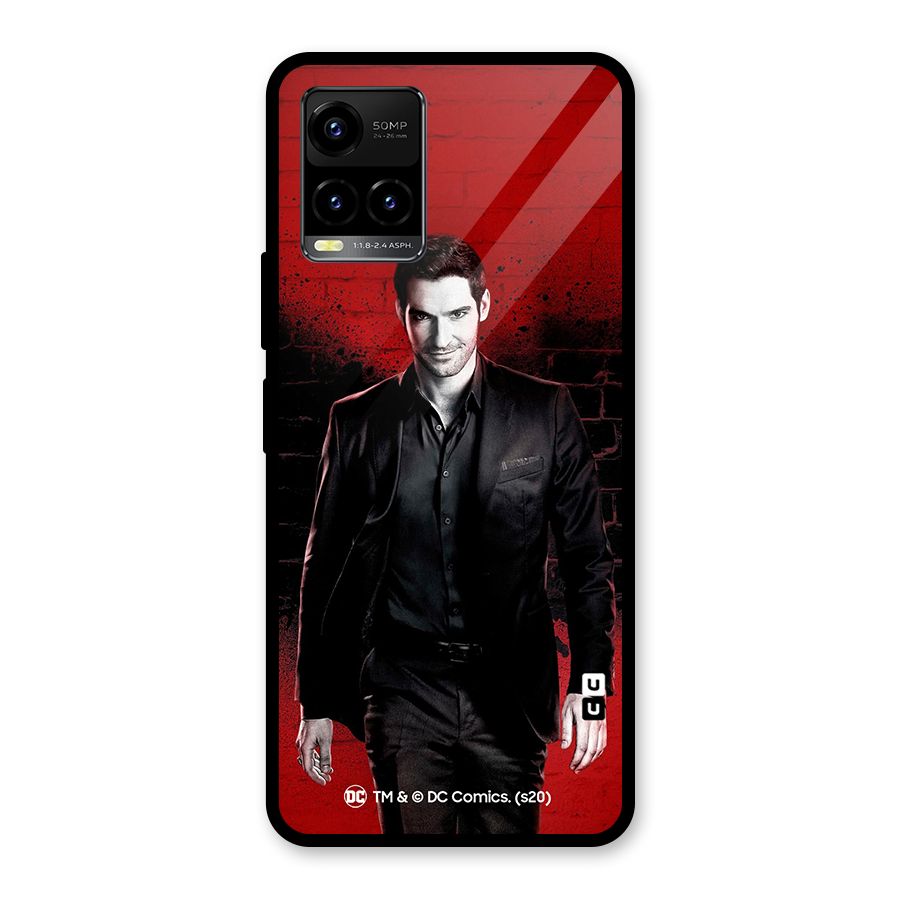 Lucifer Morningstar Wings Shadow Glass Back Case for Vivo Y21T