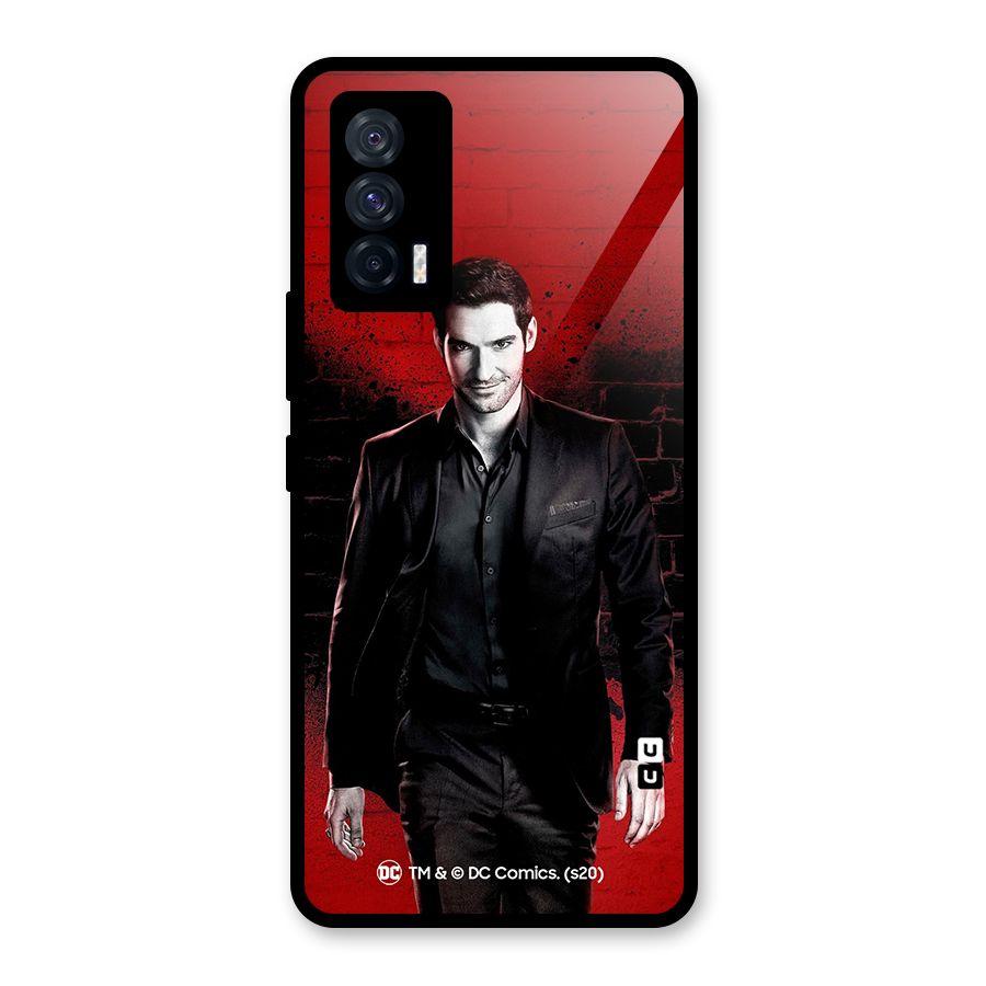 Lucifer Morningstar Wings Shadow Glass Back Case for Vivo iQOO 7 5G