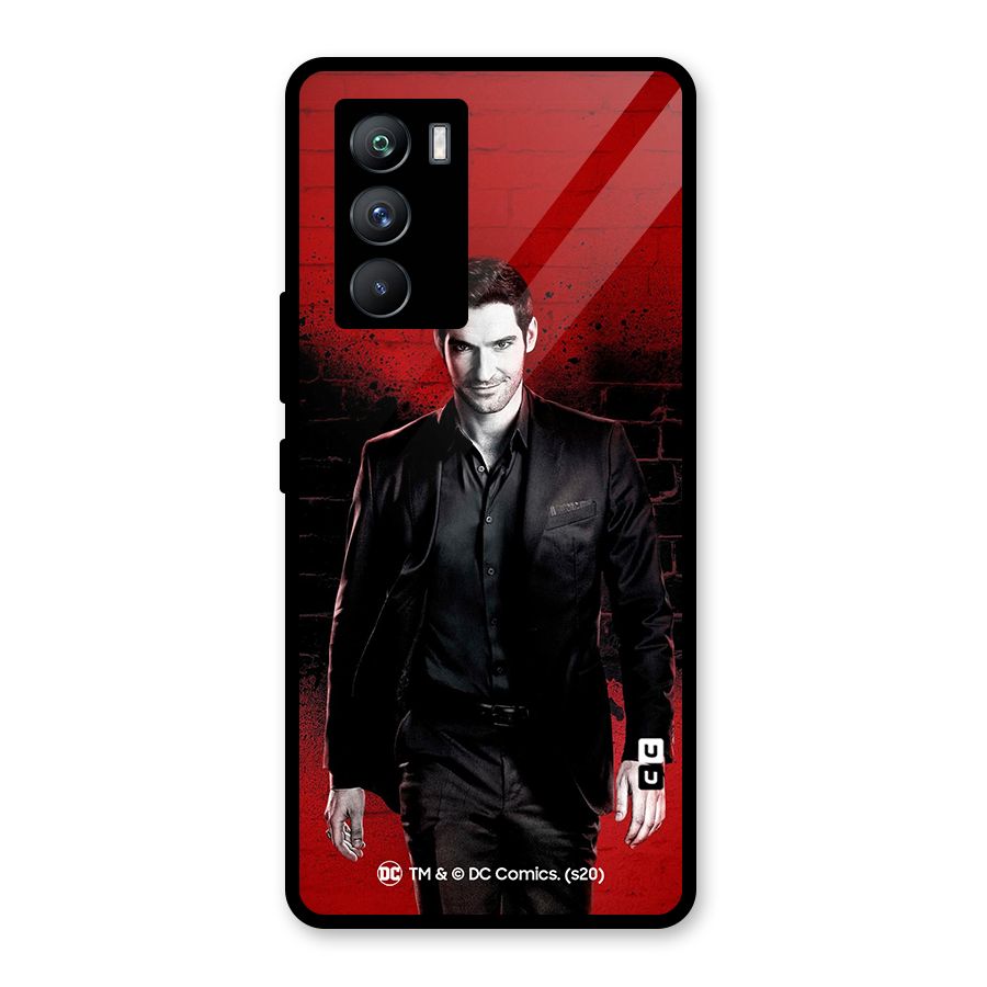 Lucifer Morningstar Wings Shadow Glass Back Case for Vivo iQOO 9 SE