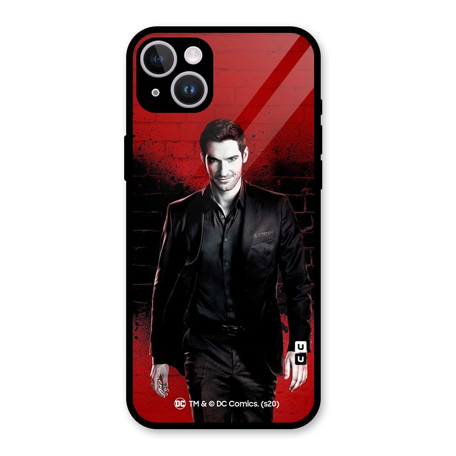 Lucifer Morningstar Wings Shadow Glass Back Case for iPhone 14 Plus