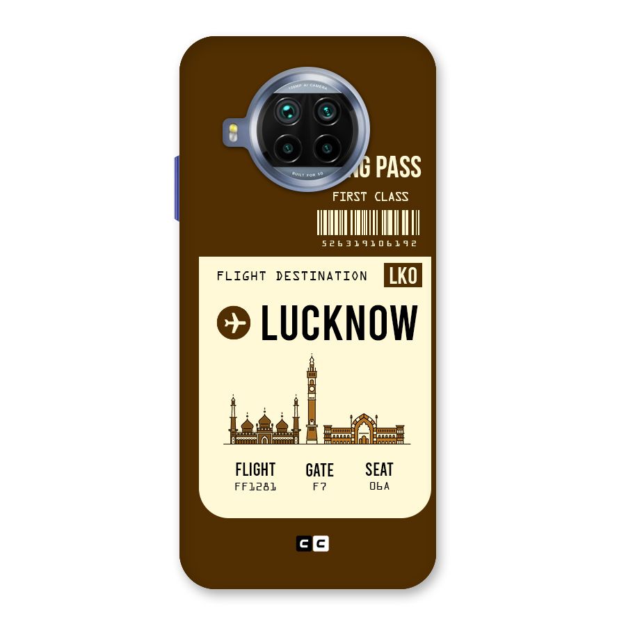 Lucknow Boarding Pass Back Case for Mi 10i