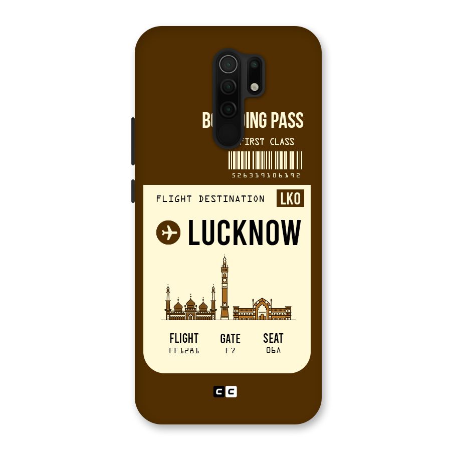 Lucknow Boarding Pass Back Case for Poco M2