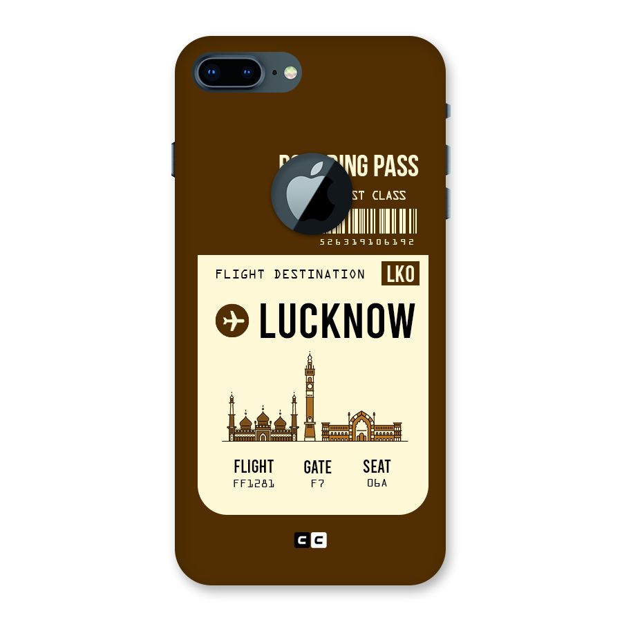 Lucknow Boarding Pass Back Case for iPhone 7 Plus Logo Cut