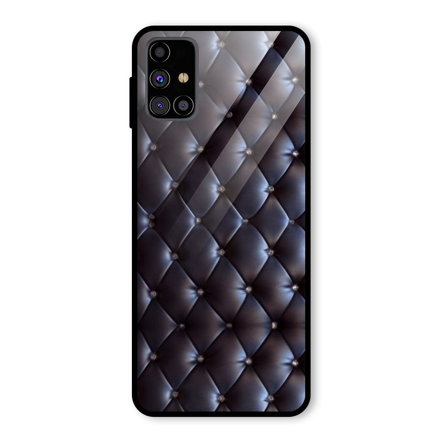Luxury Pattern Glass Back Case for Galaxy M31s