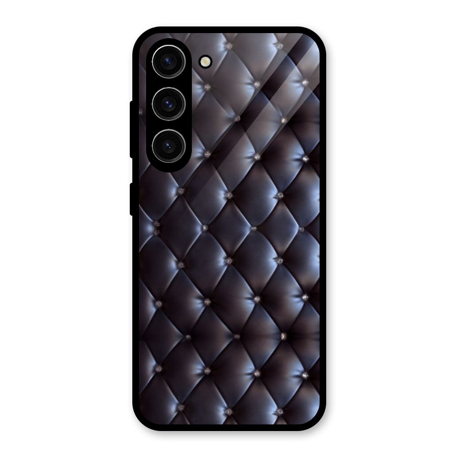 Luxury Pattern Glass Back Case for Galaxy S23
