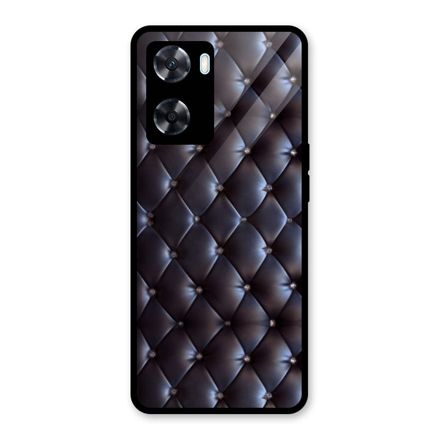 Luxury Pattern Glass Back Case for Oppo A77