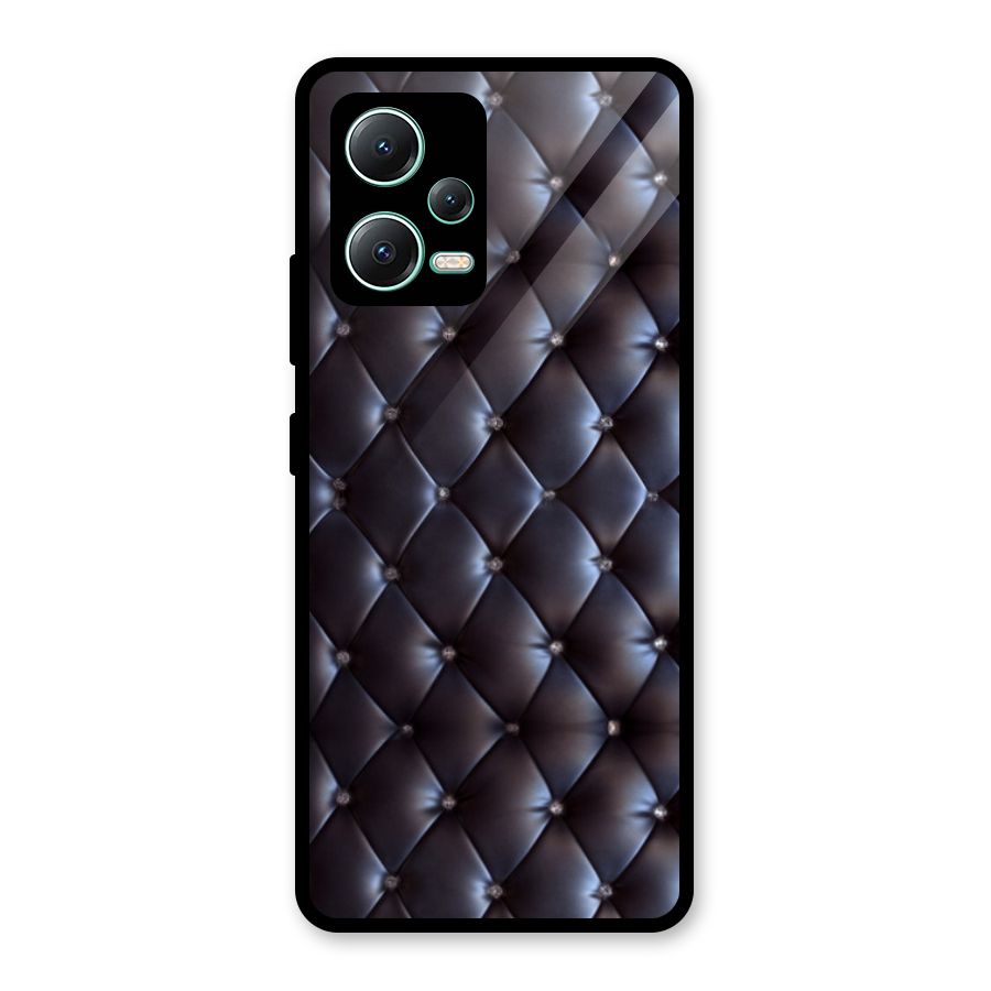 Luxury Pattern Glass Back Case for Redmi Note 12 5G