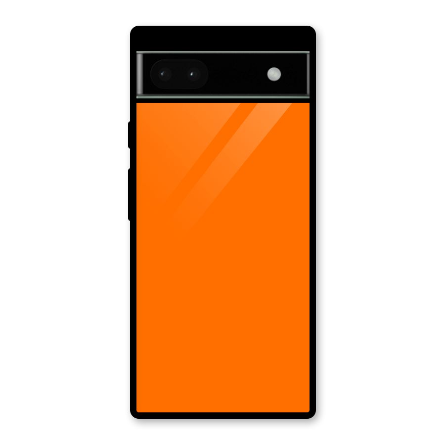 Mac Orange Glass Back Case for Google Pixel 6a