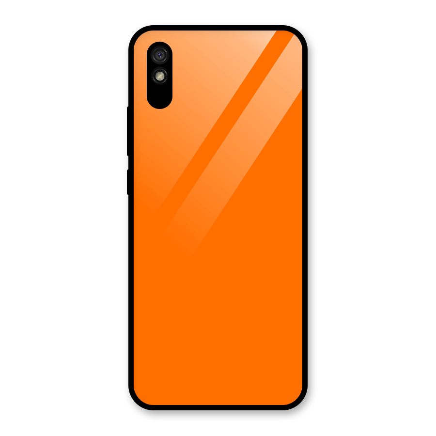Mac Orange Glass Back Case for Redmi 9A