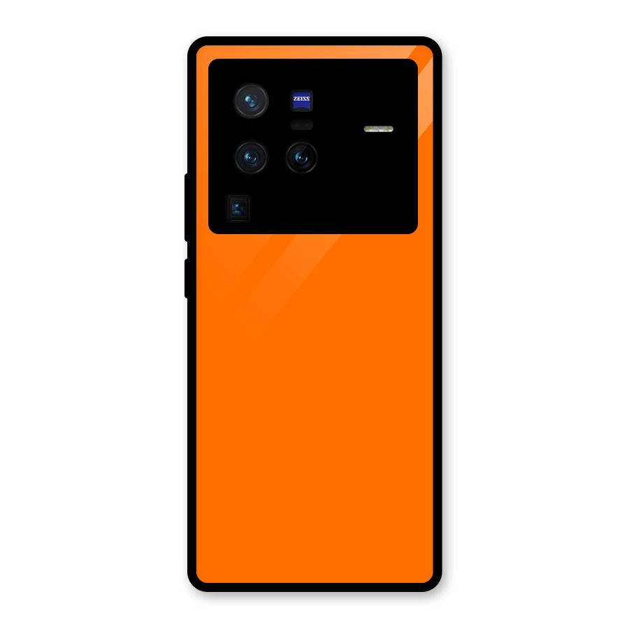 Mac Orange Glass Back Case for Vivo X80 Pro