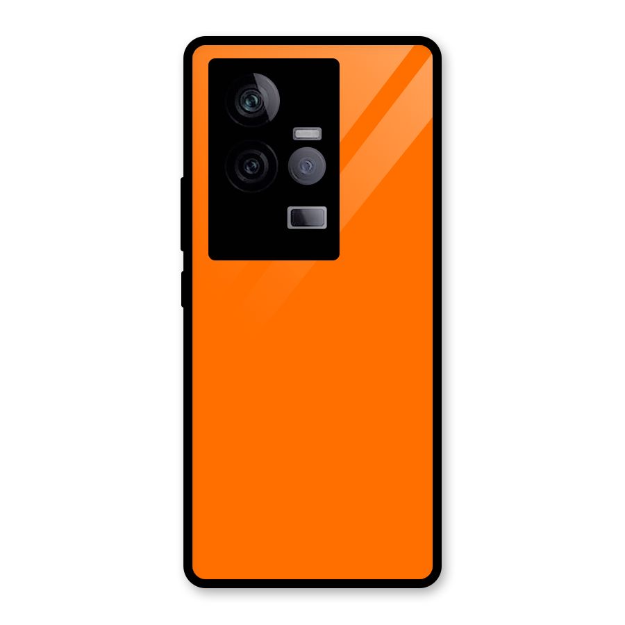 Mac Orange Glass Back Case for Vivo iQOO 11 5G