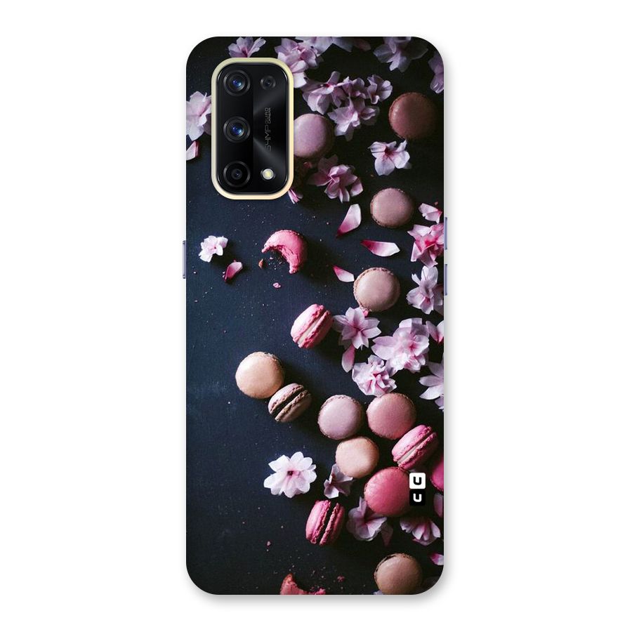 Macaroons And Cheery Blossoms Glass Back Case for Realme X7 Pro