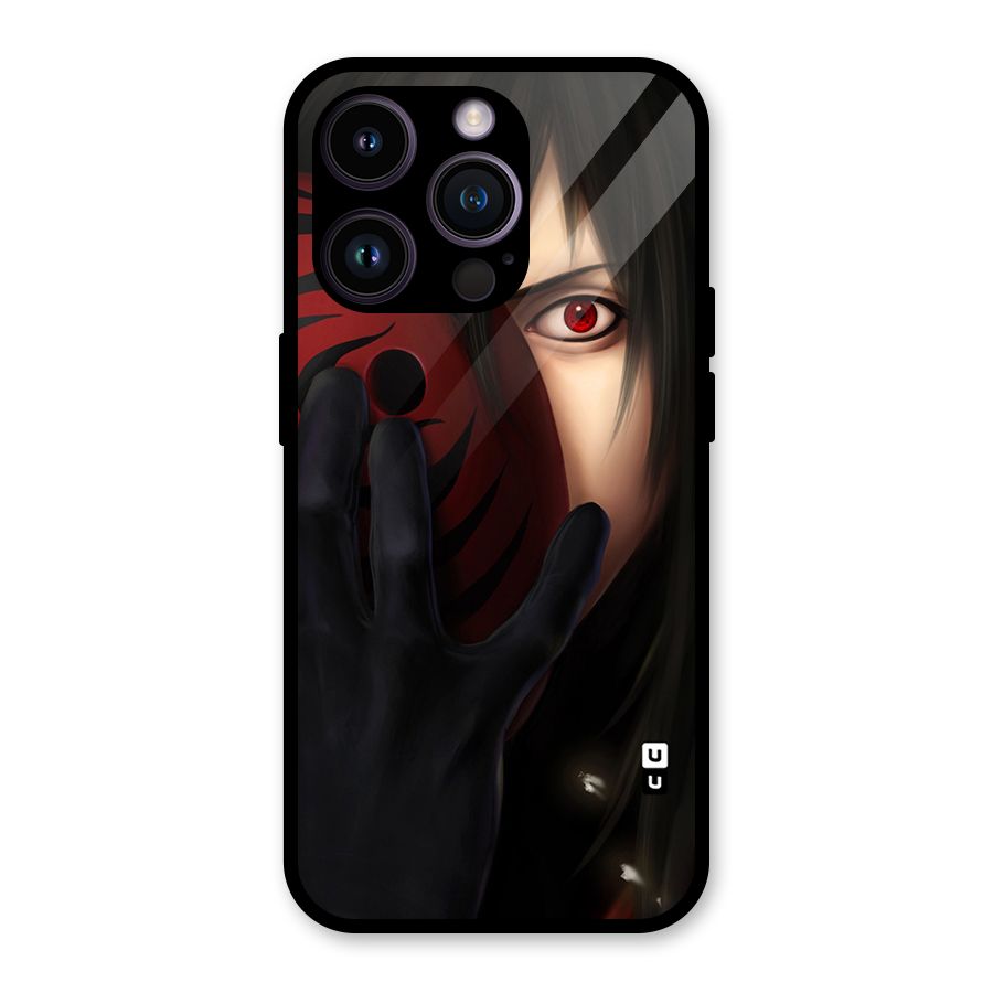Madara Sharingan Glass Back Case for iPhone 14 Pro