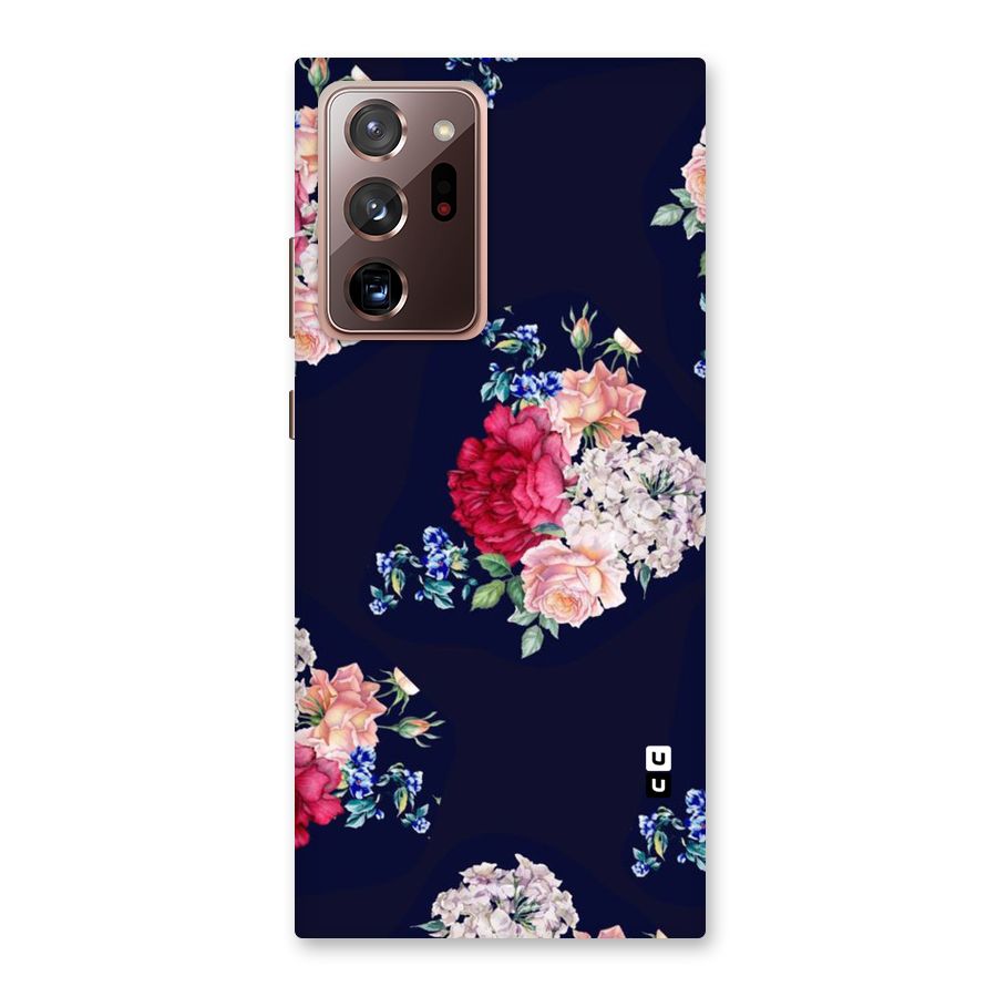 Magenta Peach Floral Back Case for Galaxy Note 20 Ultra