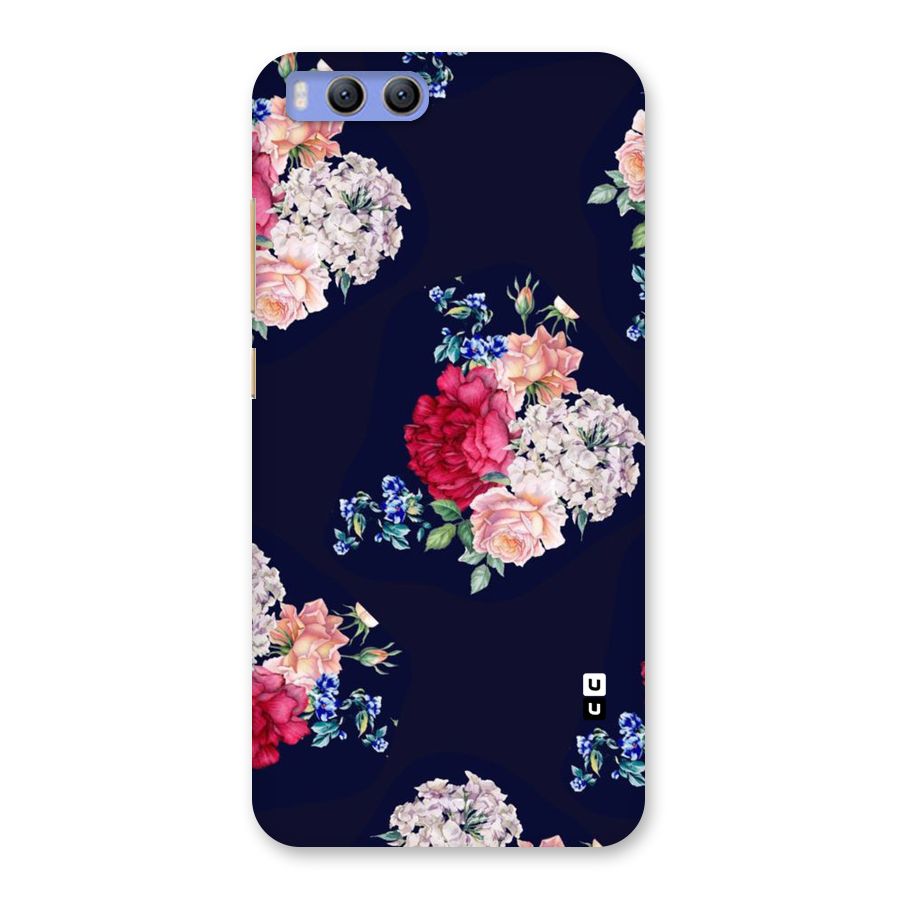 Magenta Peach Floral Back Case for Xiaomi Mi 6