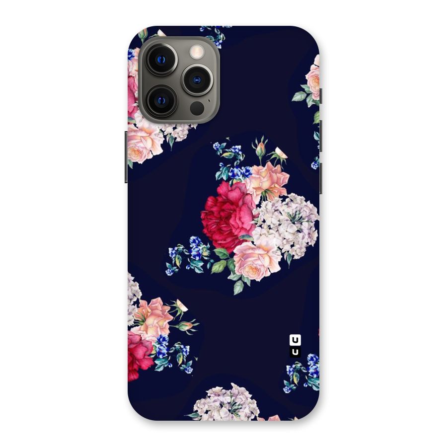 Magenta Peach Floral Back Case for iPhone 12 Pro Max