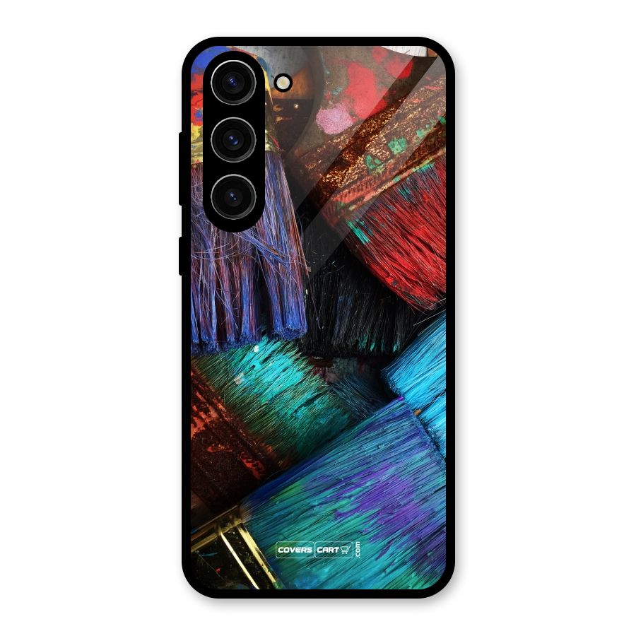 Magic Brushes Glass Back Case for Galaxy S23 Plus