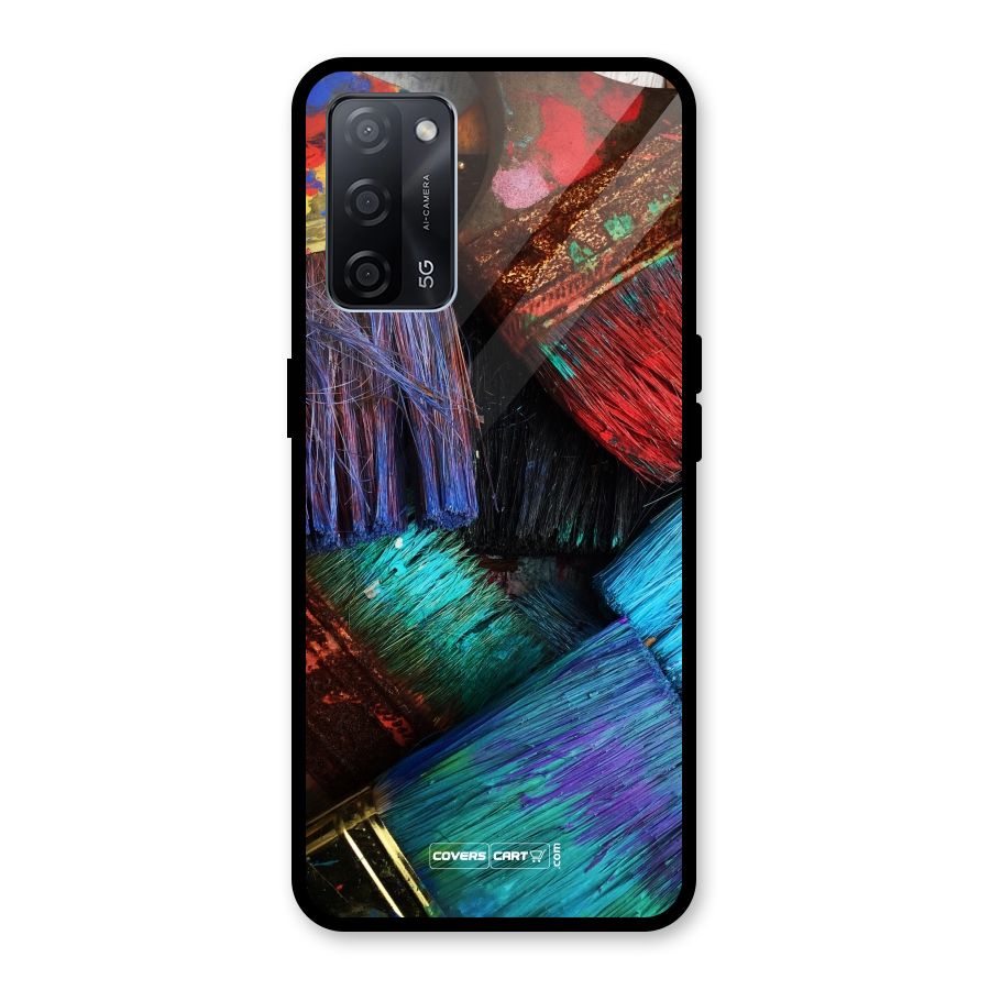 Magic Brushes Glass Back Case for Oppo A53s 5G