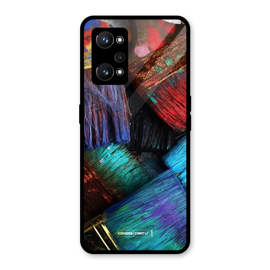 Magic Brushes Glass Back Case for Realme GT Neo 3T