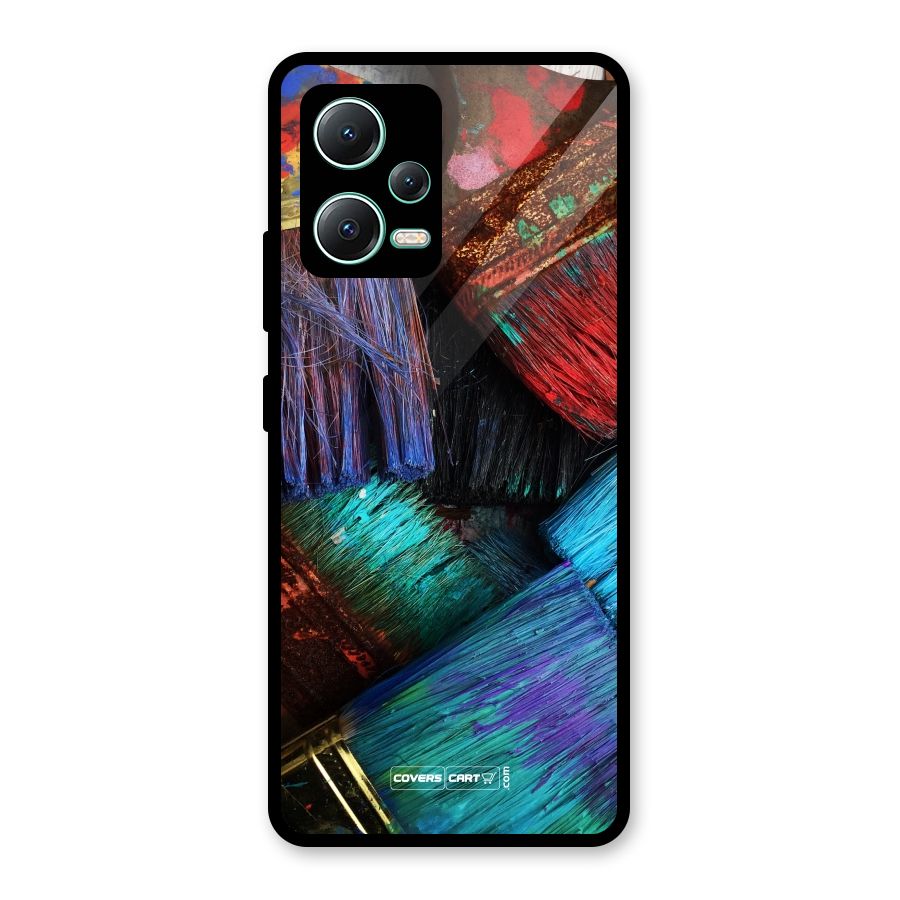 Magic Brushes Glass Back Case for Redmi Note 12 5G