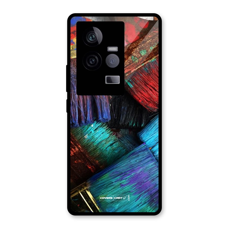Magic Brushes Glass Back Case for Vivo iQOO 11 5G