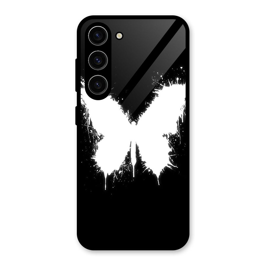 Magic Butterfly Glass Back Case for Galaxy S23