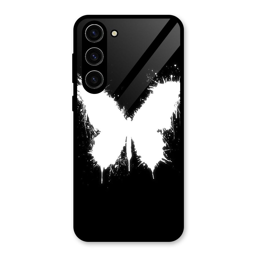 Magic Butterfly Glass Back Case for Galaxy S23 Plus