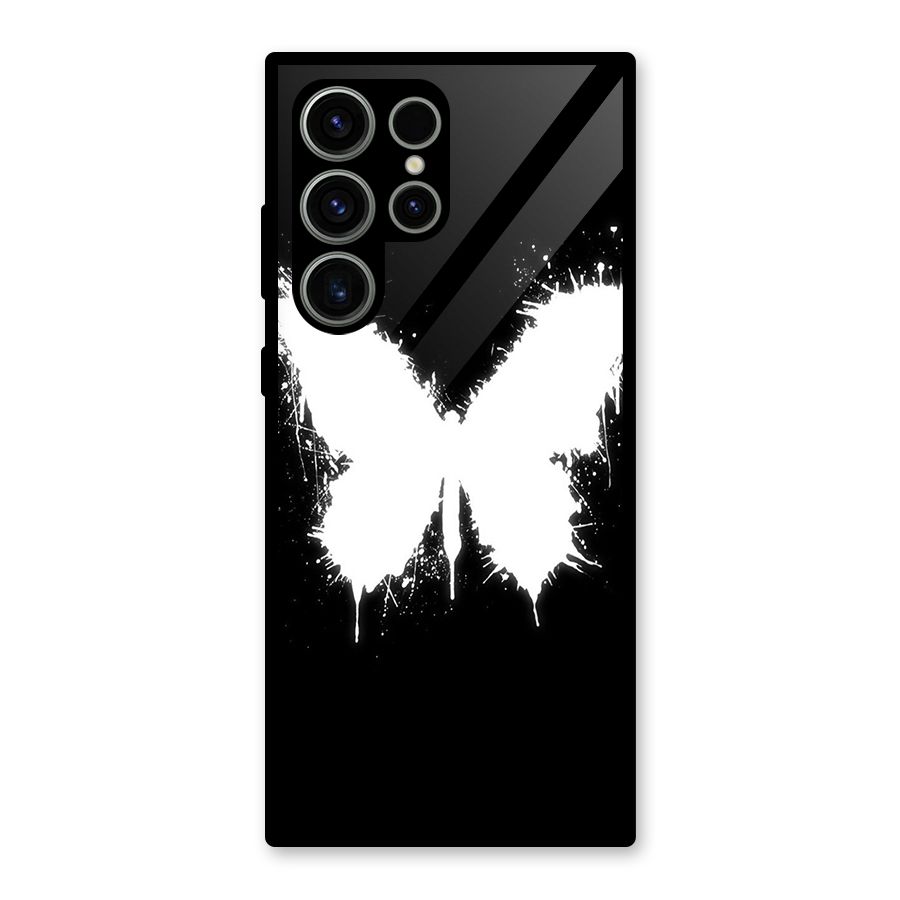 Magic Butterfly Glass Back Case for Galaxy S23 Ultra