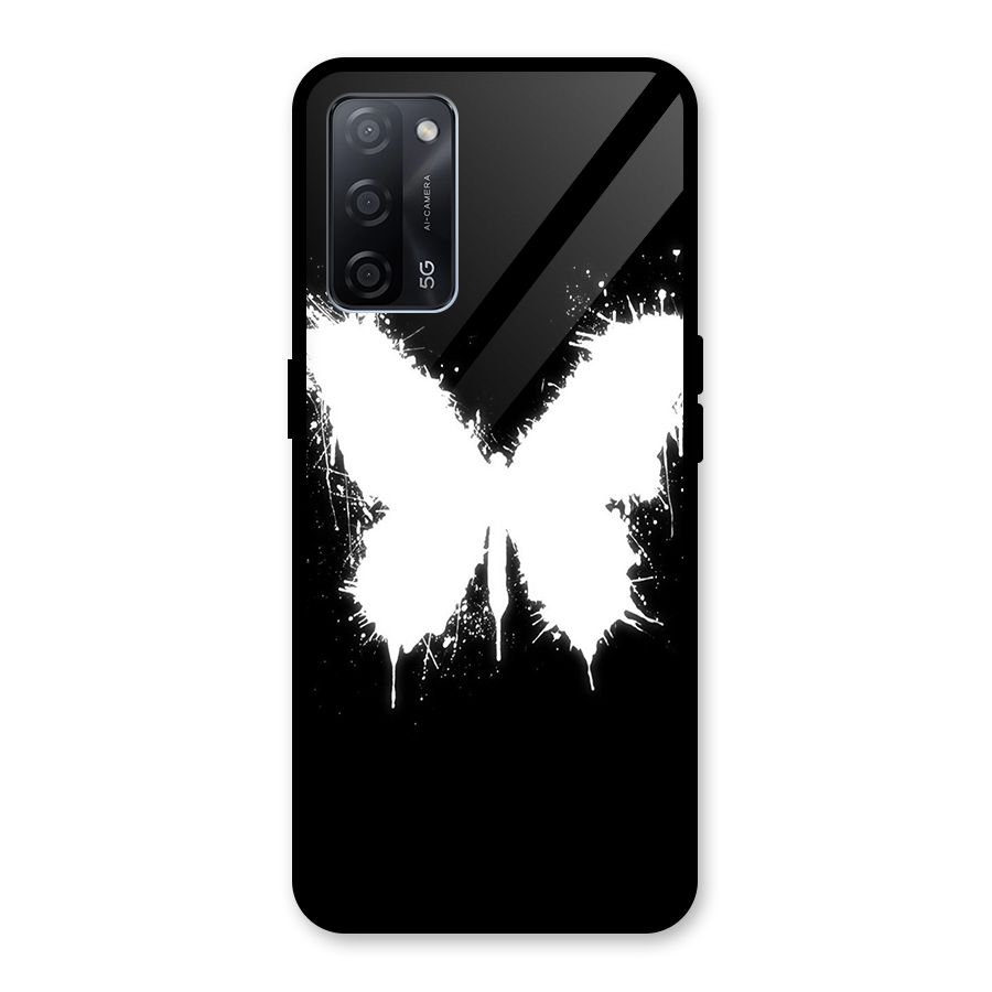 Magic Butterfly Glass Back Case for Oppo A53s 5G