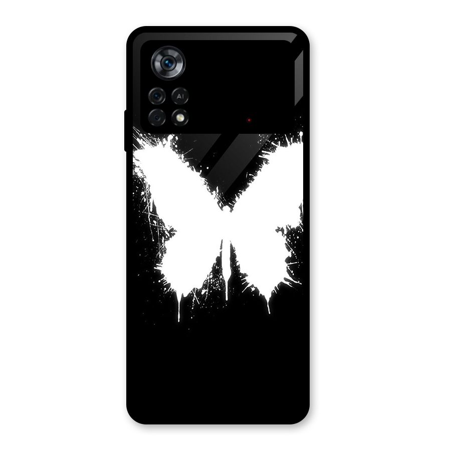 Magic Butterfly Glass Back Case for Poco X4 Pro 5G