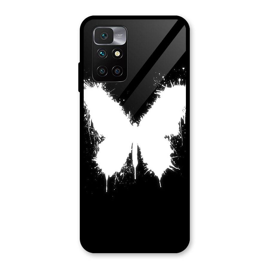 Magic Butterfly Glass Back Case for Redmi 10 Prime