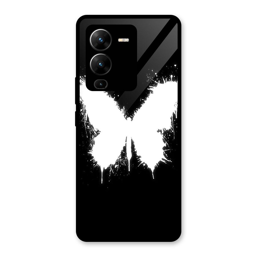 Magic Butterfly Glass Back Case for Vivo V25 Pro