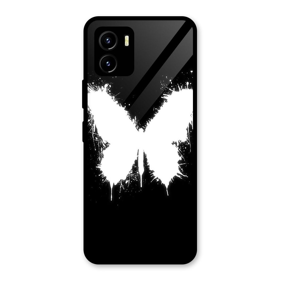 Magic Butterfly Glass Back Case for Vivo Y15s
