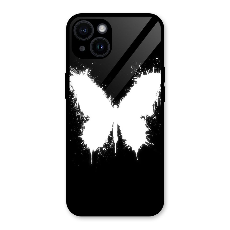 Magic Butterfly Glass Back Case for iPhone 14