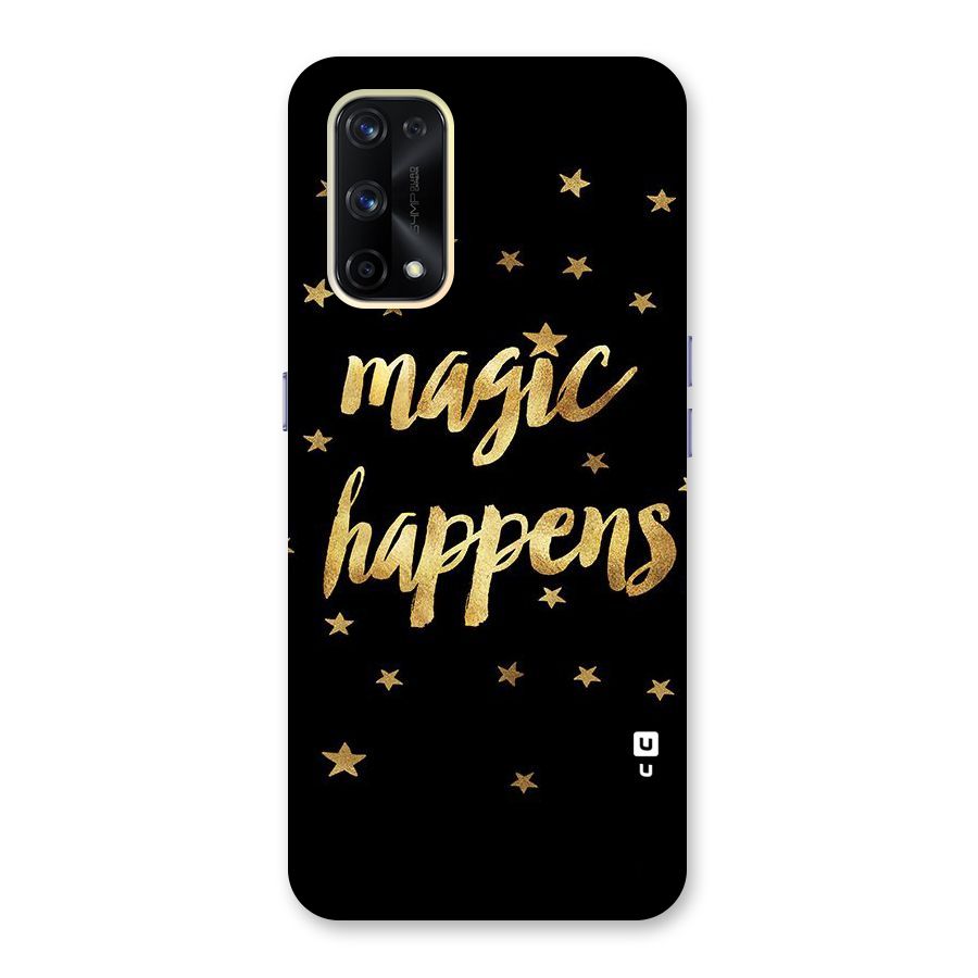 Magic Happens Glass Back Case for Realme X7 Pro