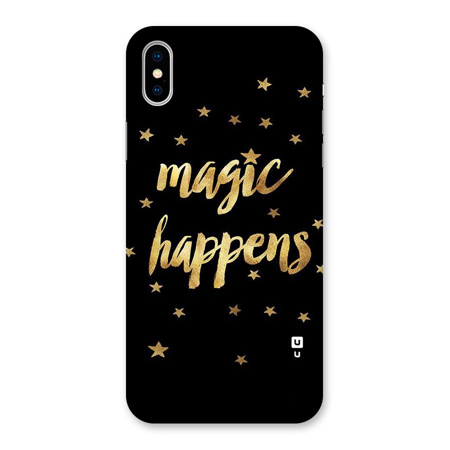 Magic Happens Back Case for iPhone X