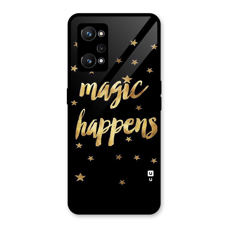 Magic Happens Glass Back Case for Realme GT Neo 3T