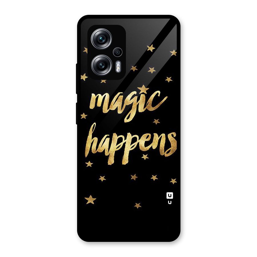 Magic Happens Glass Back Case for Redmi K50i